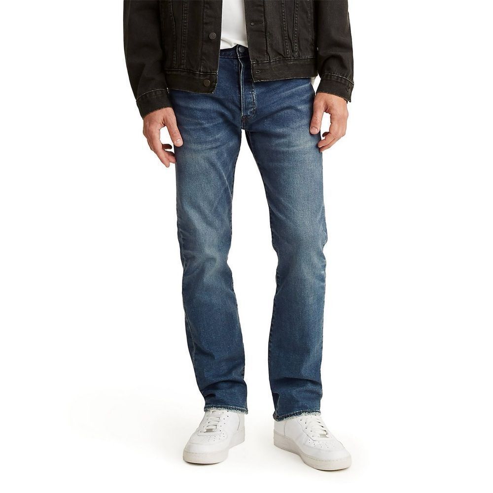 Levi's Men's 501 Original Fit Jeans stretch size 36 x 36 dark‎ blue nwt